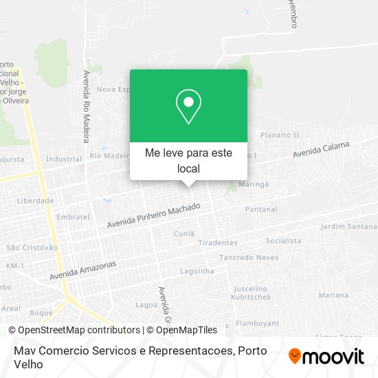 Mav Comercio Servicos e Representacoes mapa