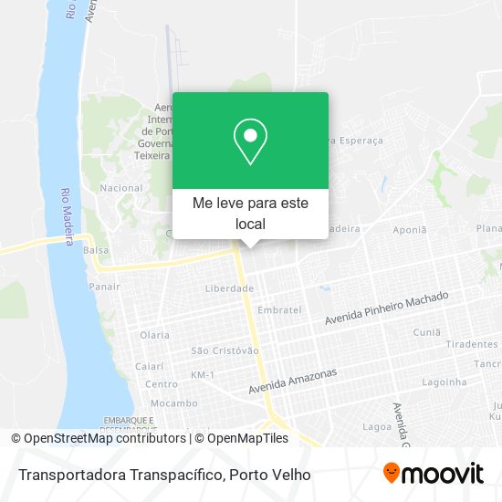 Transportadora Transpacífico mapa