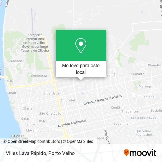 Villes Lava Rápido mapa