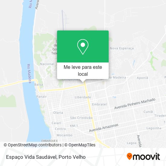 Espaço Vida Saudável mapa