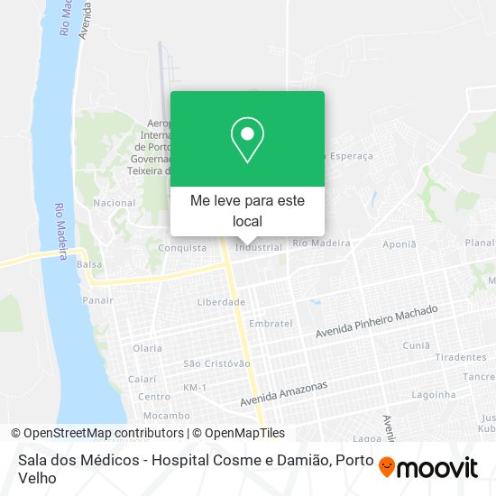 Sala dos Médicos - Hospital Cosme e Damião mapa