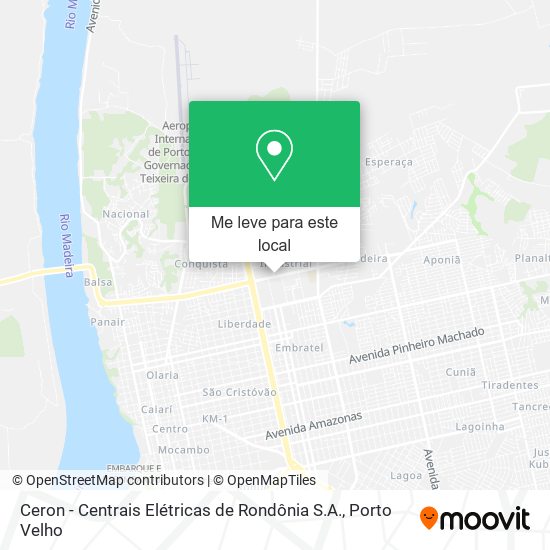 Ceron - Centrais Elétricas de Rondônia S.A. mapa