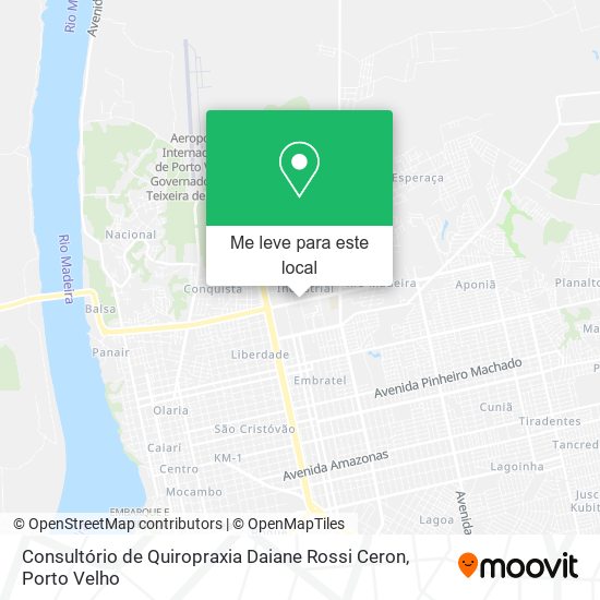 Consultório de Quiropraxia Daiane Rossi Ceron mapa