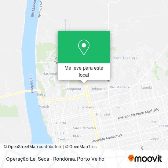 Operação Lei Seca - Rondônia mapa