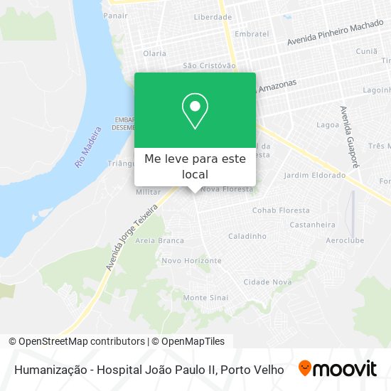 Humanização - Hospital João Paulo II mapa