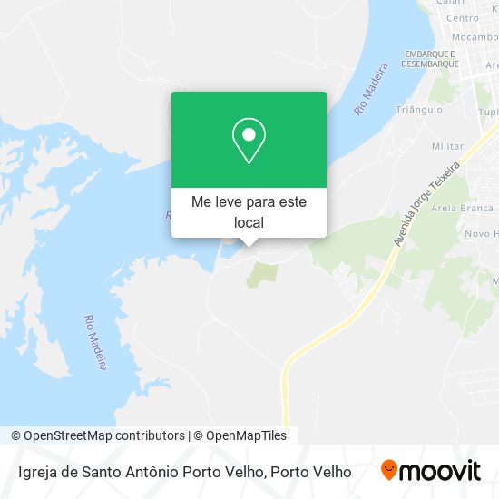 Igreja de Santo Antônio Porto Velho mapa