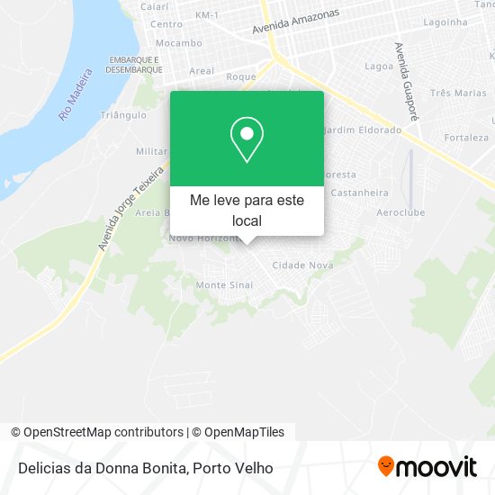 Delicias da Donna Bonita mapa
