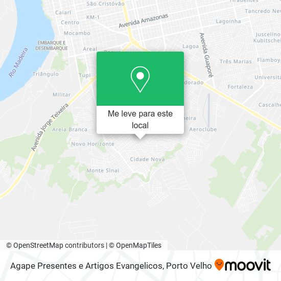 Agape Presentes e Artigos Evangelicos mapa