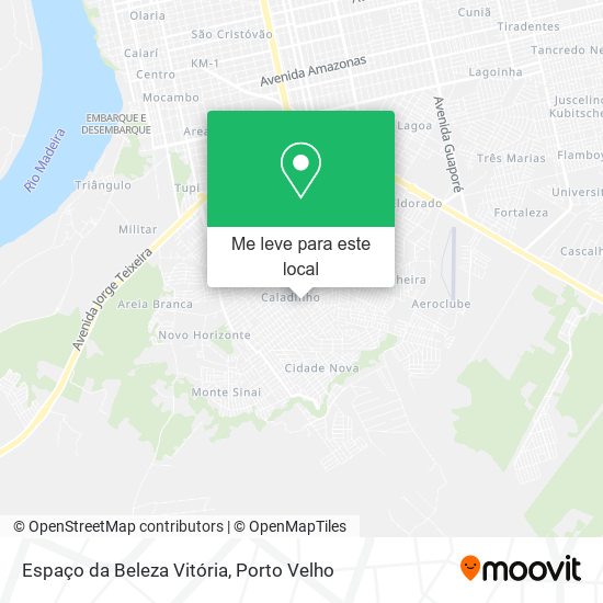 Espaço da Beleza Vitória mapa