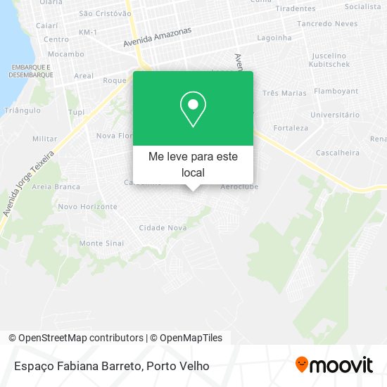 Espaço Fabiana Barreto mapa