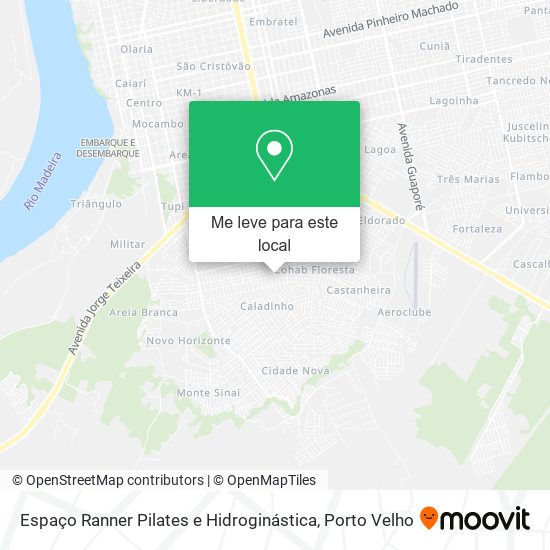 Espaço Ranner Pilates e Hidroginástica mapa