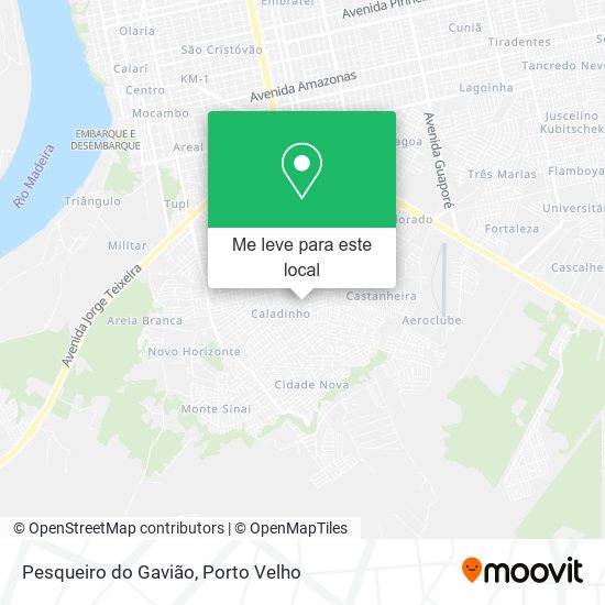 Pesqueiro do Gavião mapa
