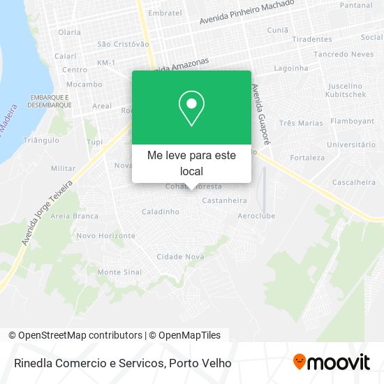 Rinedla Comercio e Servicos mapa