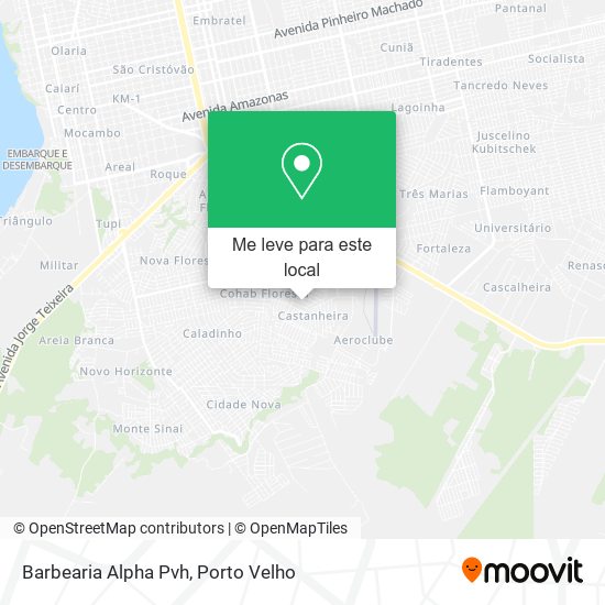 Barbearia Alpha Pvh mapa