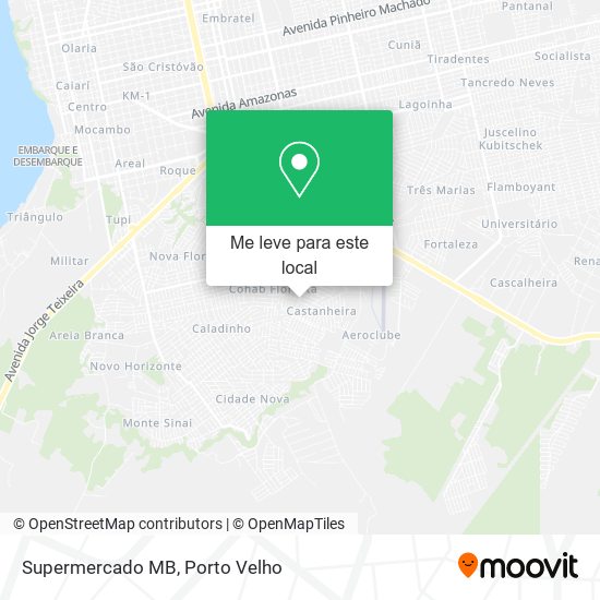 Supermercado MB mapa