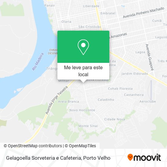 Gelagoella Sorveteria e Cafeteria mapa