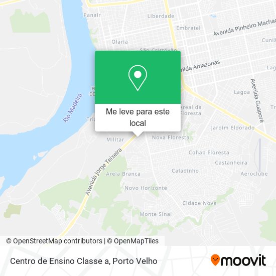 Centro de Ensino Classe a mapa