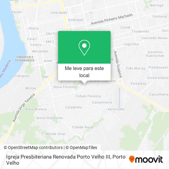 Igreja Presbiteriana Renovada Porto Velho III mapa