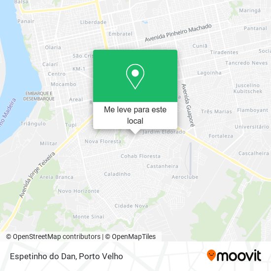 Espetinho do Dan mapa
