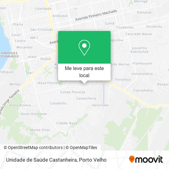 Unidade de Saúde Castanheira mapa