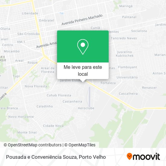 Pousada e Conveniência Souza mapa