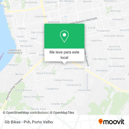 Gb Bikes - Pvh mapa
