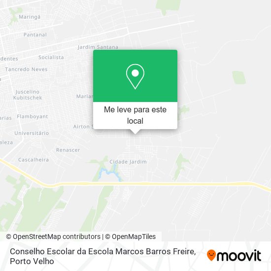 Conselho Escolar da Escola Marcos Barros Freire mapa