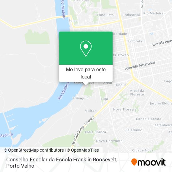 Conselho Escolar da Escola Franklin Roosevelt mapa