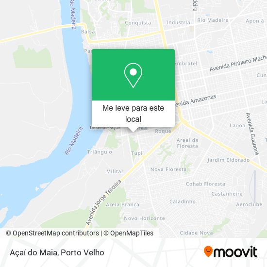 Açaí do Maia mapa