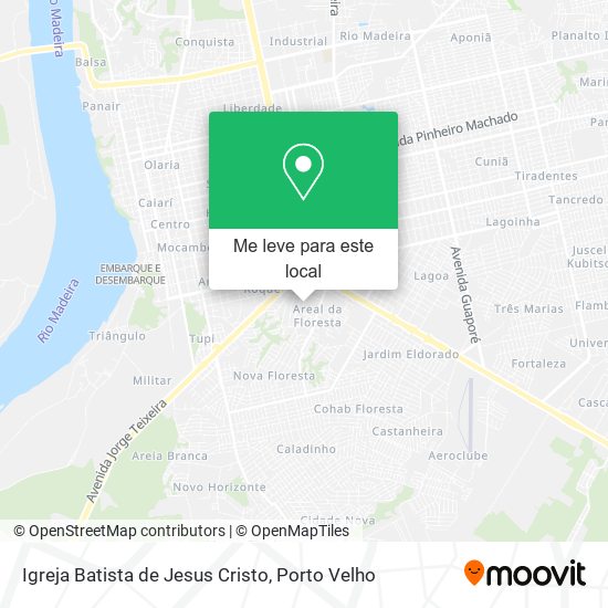 Igreja Batista de Jesus Cristo mapa