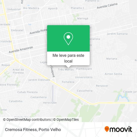 Cremosa Fitness mapa