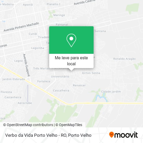 Verbo da Vida Porto Velho - RO mapa