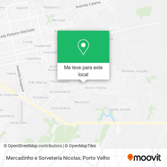 Mercadinho e Sorveteria Nicolas mapa