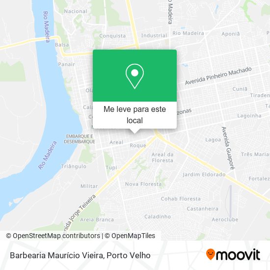 Barbearia Maurício Vieira mapa