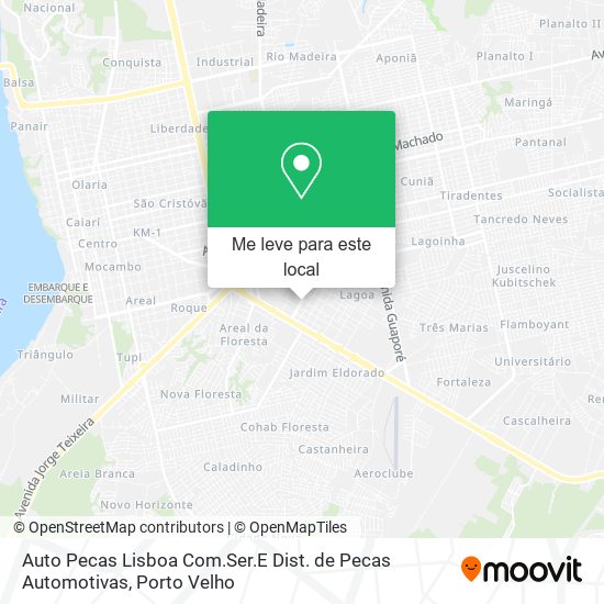 Auto Pecas Lisboa Com.Ser.E Dist. de Pecas Automotivas mapa