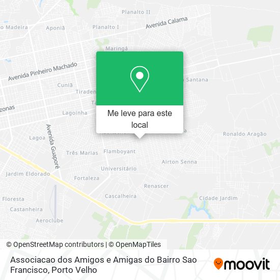 Associacao dos Amigos e Amigas do Bairro Sao Francisco mapa