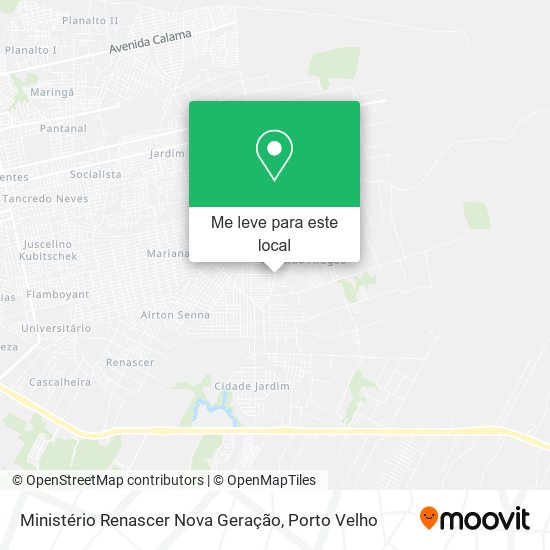 Ministério Renascer Nova Geração mapa