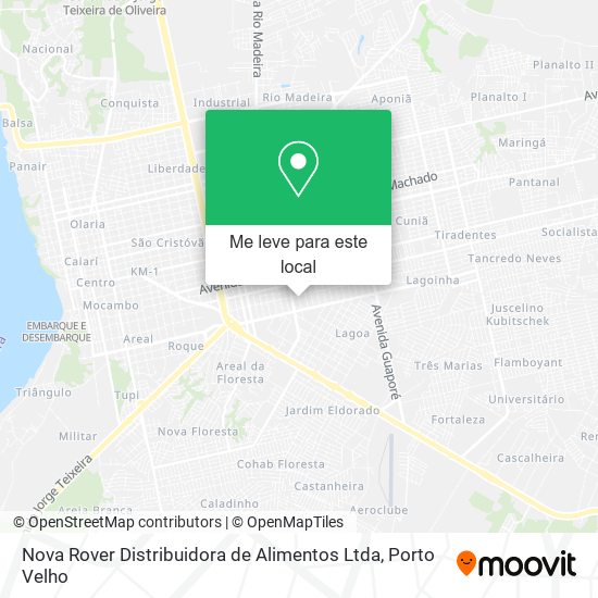 Nova Rover Distribuidora de Alimentos Ltda mapa