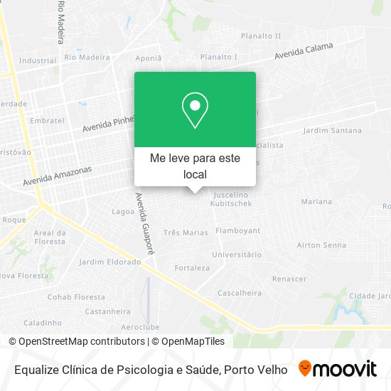 Equalize Clínica de Psicologia e Saúde mapa