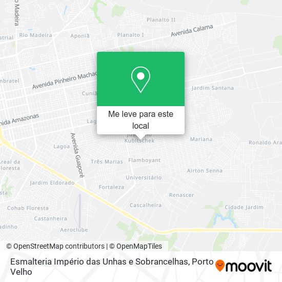 Esmalteria Império das Unhas e Sobrancelhas mapa