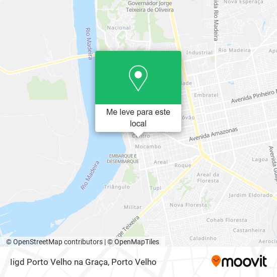 Iigd Porto Velho na Graça mapa