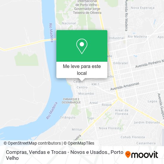 Compras, Vendas e Trocas - Novos e Usados. mapa