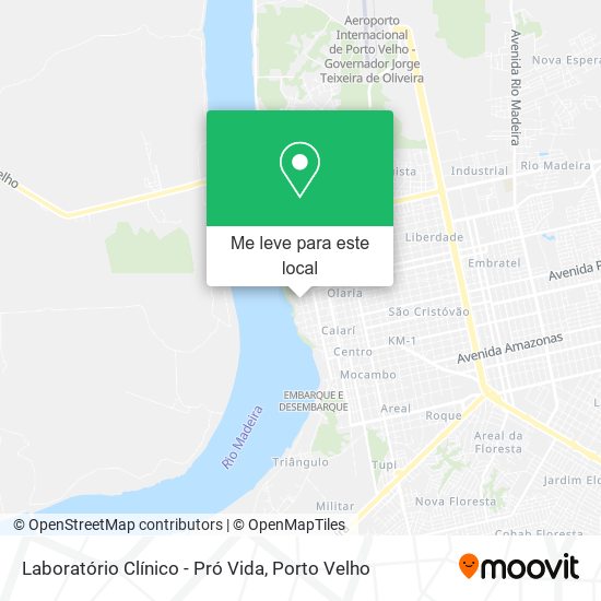 Laboratório Clínico - Pró Vida mapa