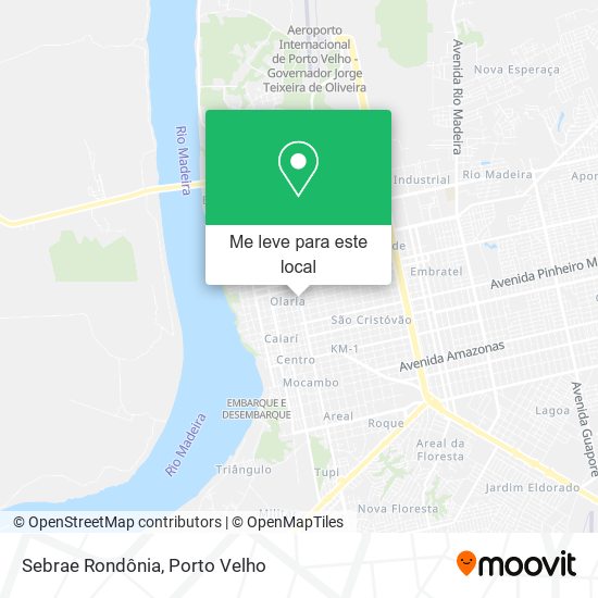 Sebrae Rondônia mapa