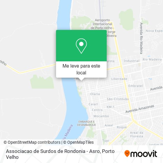Associacao de Surdos de Rondonia - Asro mapa