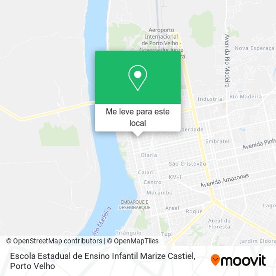 Escola Estadual de Ensino Infantil Marize Castiel mapa