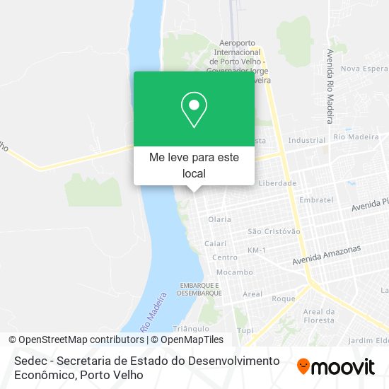 Sedec - Secretaria de Estado do Desenvolvimento Econômico mapa