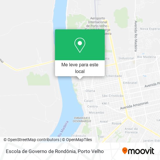 Escola de Governo de Rondônia mapa