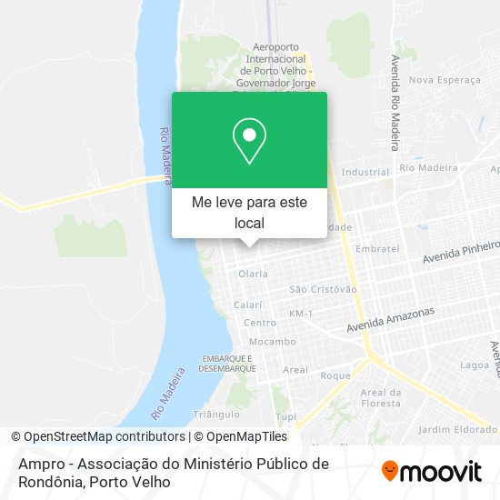 Ampro - Associação do Ministério Público de Rondônia mapa