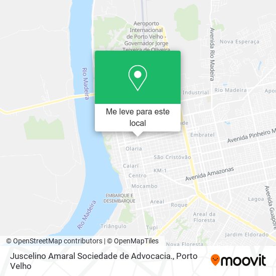 Juscelino Amaral Sociedade de Advocacia. mapa